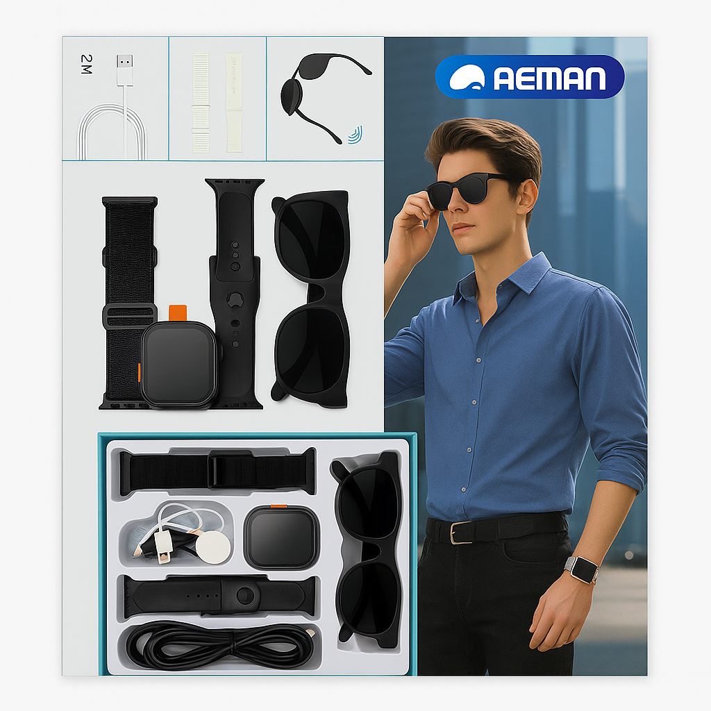 Smartwatch Ultra + Ai Sunglasses