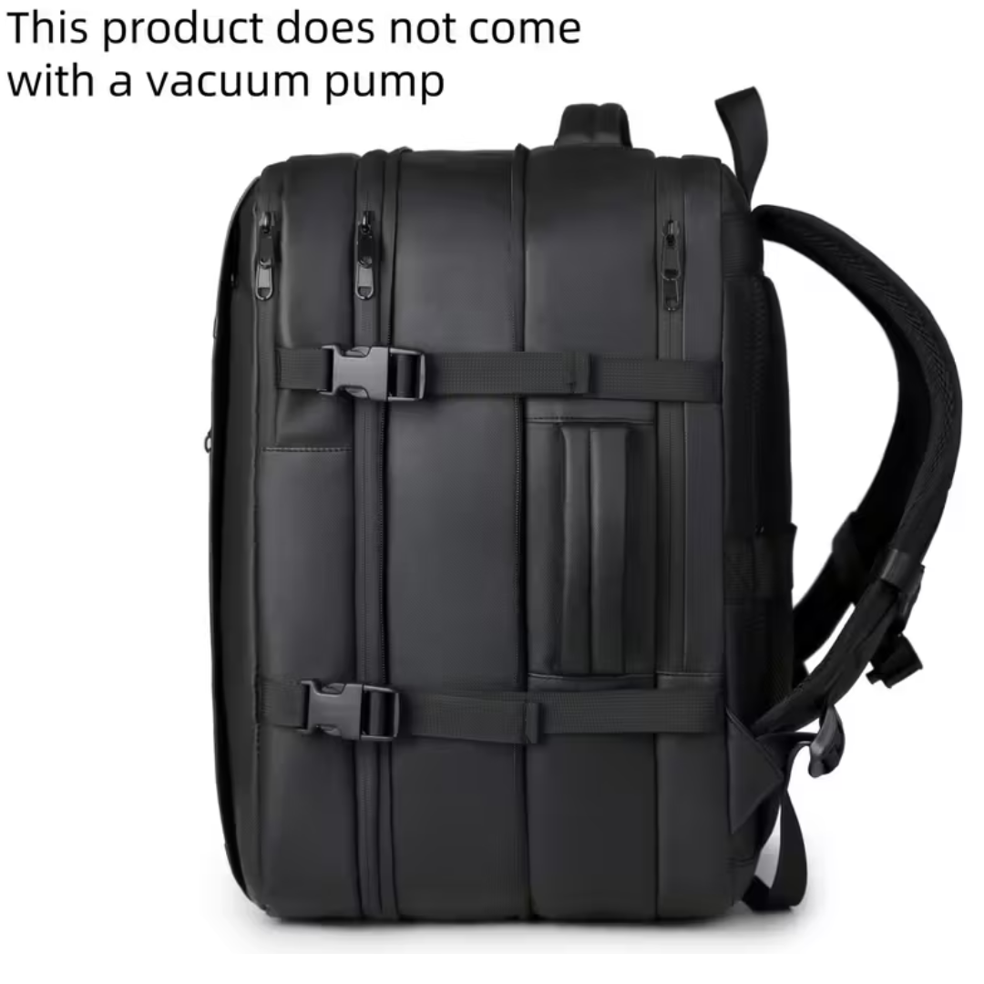 Traveling Bag Vacuum Compression With Air Pump Device 17-Inch Backpack, Waterproof Oxford Fabric